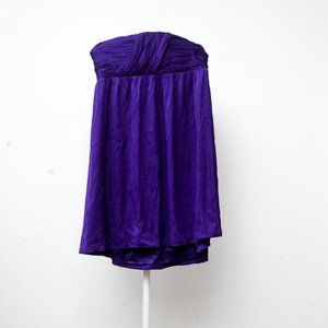 Purple Alice + Olivia Strapless Dress